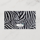 De Placement Elégant Zebra Stripe Mariage Carte Place (Dos)