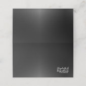 De Placement Elégante carte Black Place ou carte Escort (Extérieur déplié)