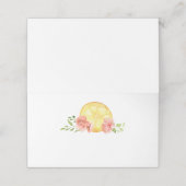 De Placement Elégante carte Mariage en agrumes floraux (Extérieur déplié)