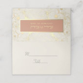 De Placement Elégante carte Mariage en terre cuite (Extérieur déplié)