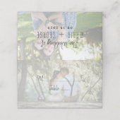 De Placement Elégante carte Mariage photo (Extérieur déplié)