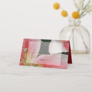 De Placement Elégante Lys Oriental Mariage Carte Place