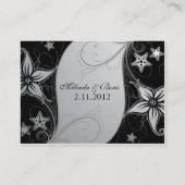 De Placement Elégante plage Destination Mariage Table Nom Carte (Dos)