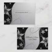 De Placement Elégante plage Destination Mariage Table Nom Carte (Devant / Derrière)