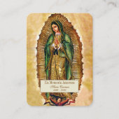 De Placement Espagnol Guadalupe Marie Prière funéraire Carte Sa (Devant)