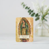 De Placement Espagnol Guadalupe Marie Prière funéraire Carte Sa (Debout devant)