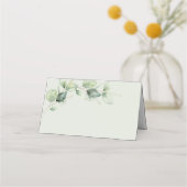 De Placement Eucalyptus Green Succulent Mariage Carte Place (Dos)