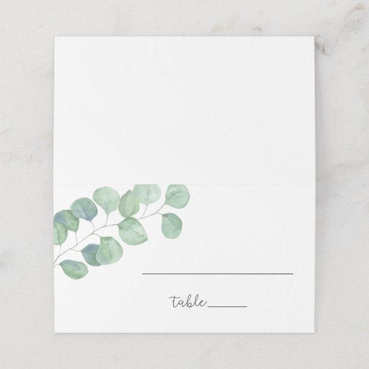 De Placement Eucalyptus vert - carte place (Extérieur déplié)