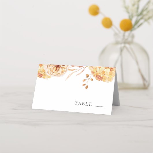 De Placement Feuilles d'automne Chute amoureuse Mariage Carte P (Devant)