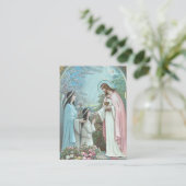 De Placement Fille communion catholique souvenir Carte Sainte (Debout devant)