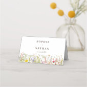 De Placement Fleur sauvage d'été du printemps | Carte Mariage (Dos)