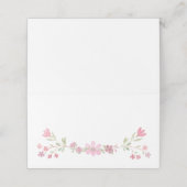 De Placement Fleurs roses carte (Extérieur déplié)