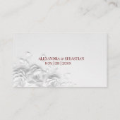 De Placement Fleurs Site Web Mariage Insérer une carte (Dos)