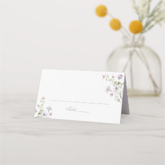 De Placement Floral Elegant Blush Purple Mariage Carte Place
