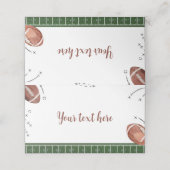 De Placement Football Anniversaire Carte Place (Extérieur déplié)