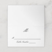 De Placement Formel simple élégant - Carte d'escorte (Extérieur déplié)