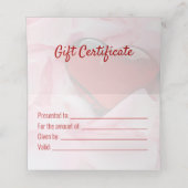 De Placement Glass Heart Valentine's Day Rose Petals Carte cade (Intérieur déplié)