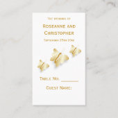 De Placement Gold Mariage Place Paramètre Carte Papillons Desig (Devant)