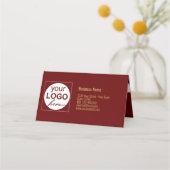 De Placement Gold Snowflakes White Bow Christmas Tree carte cad (Dos)