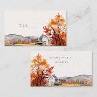 De Placement Grange romantique Mariage Carte Place