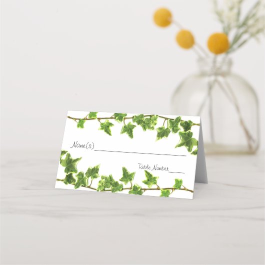 De Placement Green Ivy - Carte d'escorte (Devant)