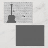 De Placement Gris Guitare Grunge Carte Place (Devant / Derrière)