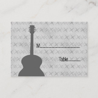 De Placement Gris Guitare Grunge Carte Place