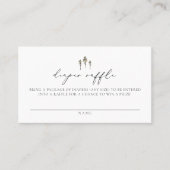 De Placement HORLOGE Pine Tree moderne Baby Diaper Carte Raffle (Devant)