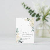DE PLACEMENT IVORY FLORAL ANNIVERSARY EARRING CARTE D'AFFICHAGE (Debout devant)