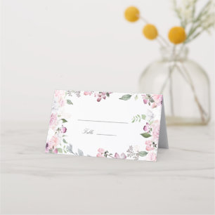 De Placement Jardin rose Floral Mariage Carte Place