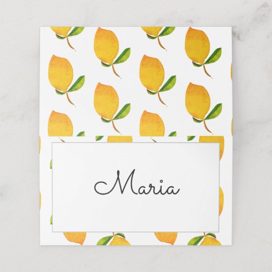 De Placement La carte Lemon Place (Extérieur déplié)