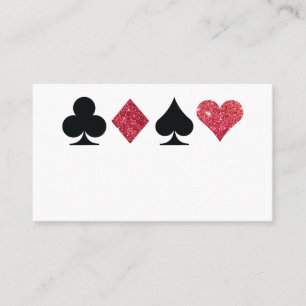De Placement Las Vegas Faux Parties scintillant rouge carte d'e