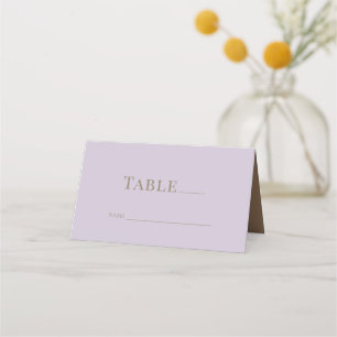 De Placement Lavande et Mariage Gold Plaqué Carte Place