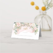 De Placement Lavush rose bouquet mariage carte place (Dos)
