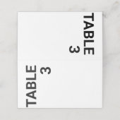 De Placement Lettres en gras minuscules Mariage carte blanche (Extérieur déplié)