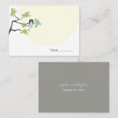 De Placement Lime Cherry Blossoms Inséparable Mariage Carte Pla (Devant / Derrière)