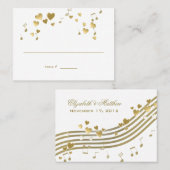 De Placement Love Song Music Mariage Carte Place (Devant / Derrière)