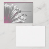 De Placement Lumière rose Floral Faits saillants Mariage Carte  (Devant / Derrière)