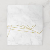 De Placement Marbre Géométrique Elégant Mariage Carte Place (Extérieur déplié)