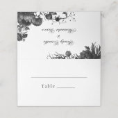 De Placement Mariage blanc classique gothique Plié Carte Place (Extérieur déplié)