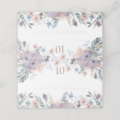 De Placement Mariage Boho Floral Fleurs sauvages Carte Place (Extérieur déplié)