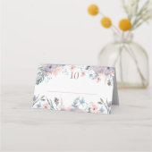 De Placement Mariage Boho Floral Fleurs sauvages Carte Place (Dos)