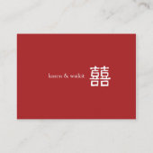 De Placement Mariage chinois Double Bonheur Carte Place (Dos)