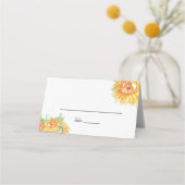 De Placement Mariage d'été Sunflowers Escort Carte Place (Devant)