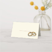 De Placement Mariage d'or porte nom carte place (Dos)