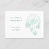 De Placement Mariage Emplacement Paramètre Carte Peppermenthe P (Dos)