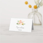 De Placement Mariage floral Citrus Carte Place (Dos)