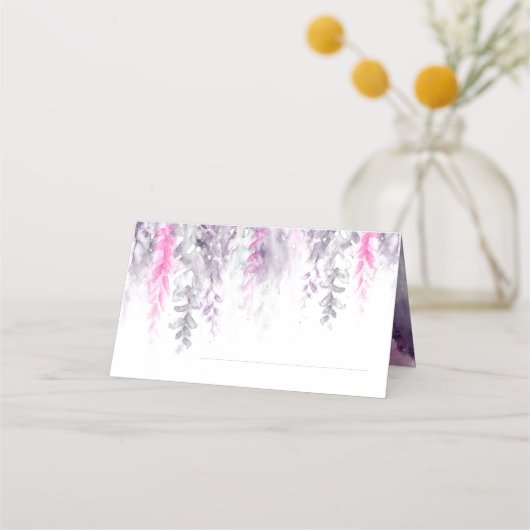 De Placement Mariage indigo rose cascade cascade carte place (Devant)