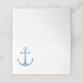 De Placement Mariage nautique. Carte d'ancrage bleue. Beach (Extérieur déplié)