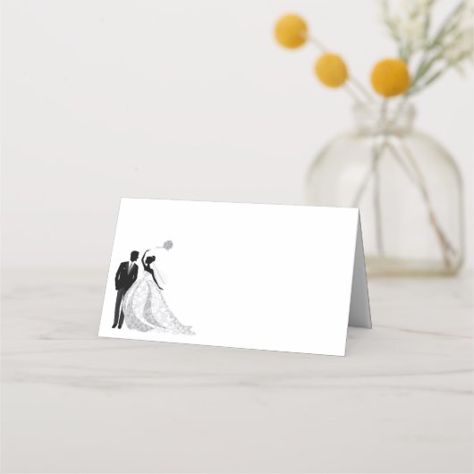 De Placement Mariage Nom du couple Carte Place (Devant)